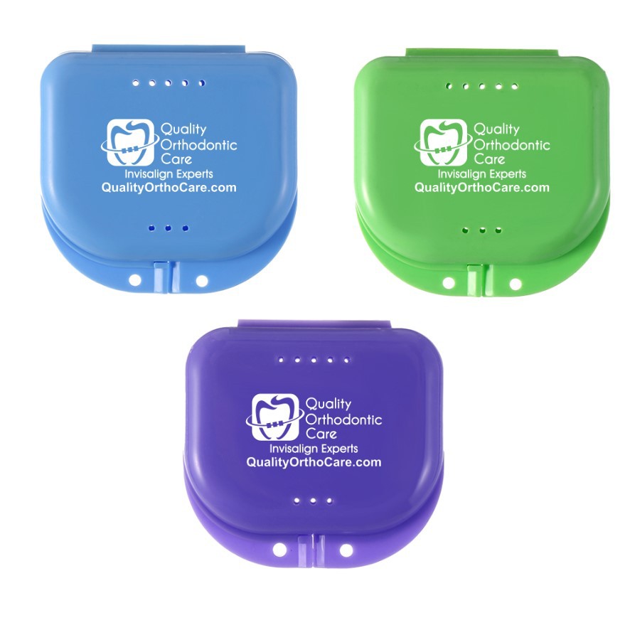 Oral Dental Products Small Dental Box with Holes Denture Box Denture Box Holder Special Small Dental Box Brace Box 20g