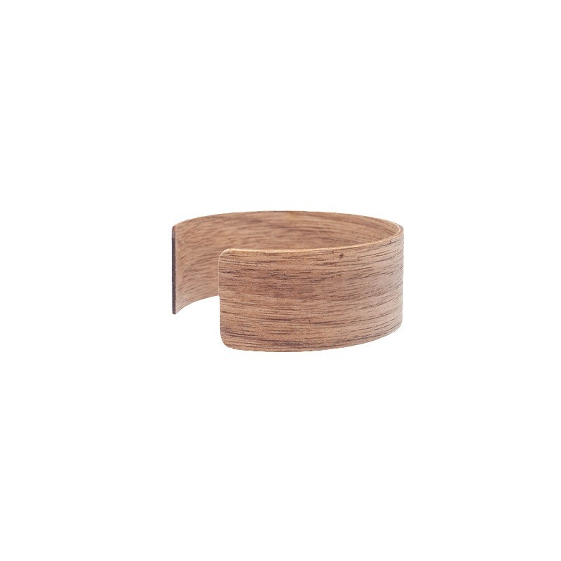Cross-border Explosive Bamboo Wooden Insulation Anti-scalding Ring Wooden Black Walnut New Chinese Style Simple Style Tea Set Glass Cup Set