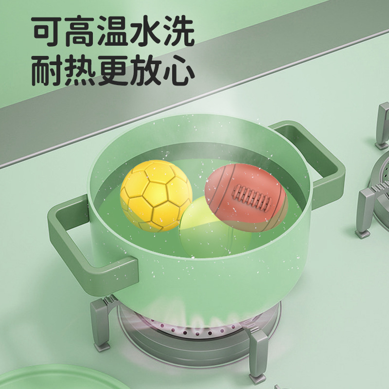 Baby soft rubber building blocks can bite 6-12 months soft rubber ball baby 1-3 years old children tumbler educational toys