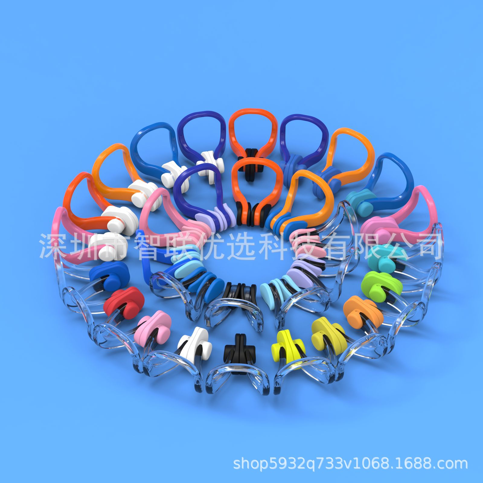 Носовой зажим для плавания, многоцветный, силиконовый, вспомогательное оборудование для плавания, оптовая поставка от производителя