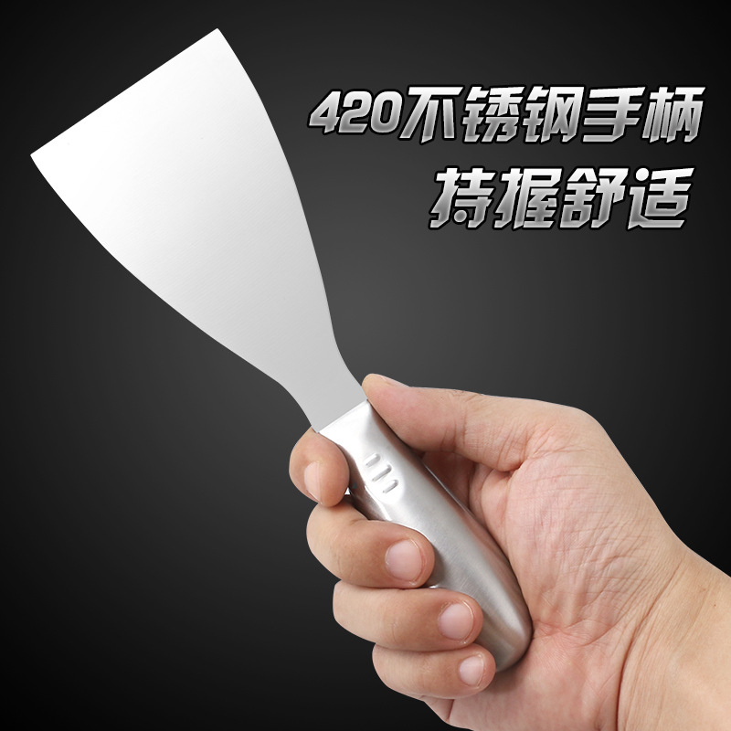 Manufacturer's Ready-Made Stainless Steel Shovel Plastering Paint Putty Knife Putty Knife Scraper Plastering Mud Cleaning Shovel Wall Plastering Knife