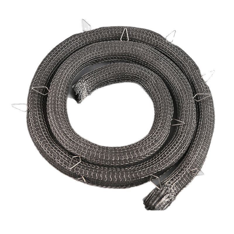 Black Sealing Rope with Steel Wire Sheath Durable and High Temperature Resistant Steel Wire Sealing Rope Factory Ready Stock