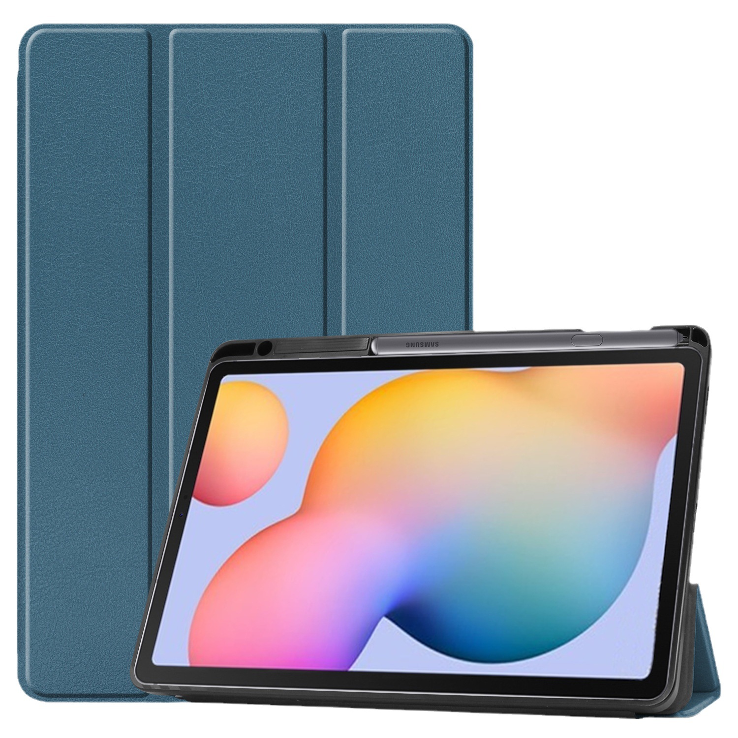Suitable for Samsung Tab S6 Lite P610 Tablet Protective Case P615 Tpu Soft Shell Pen Slot Protective Leather Case