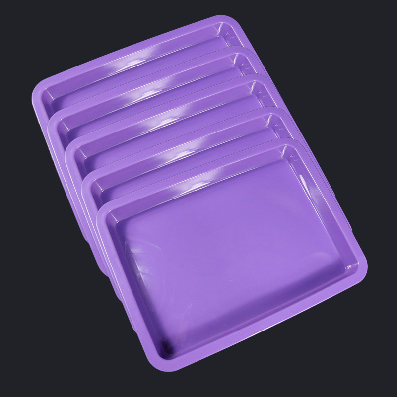 A5 Plastic Tray Food Grade PP Material Rectangular Tray Floating Water Painting Tray Kindergarten Operating Tray