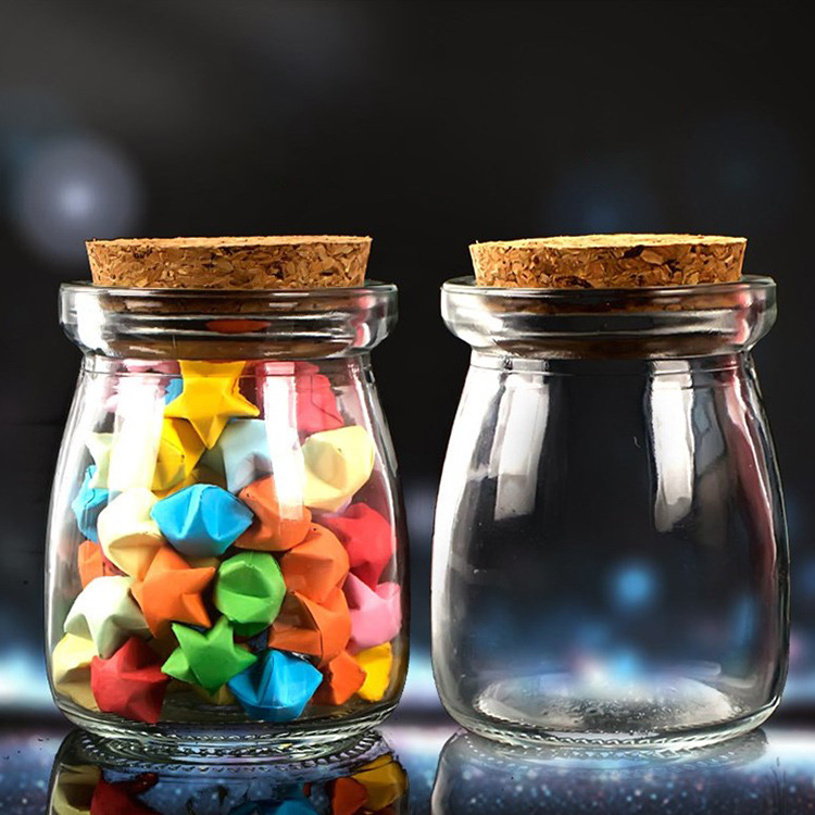 Manufacturer Wholesale Pudding Bottle Yogurt Bottle Jelly Mousse Cup Baking Oven with Lid Multiple Capacity Specifications Available