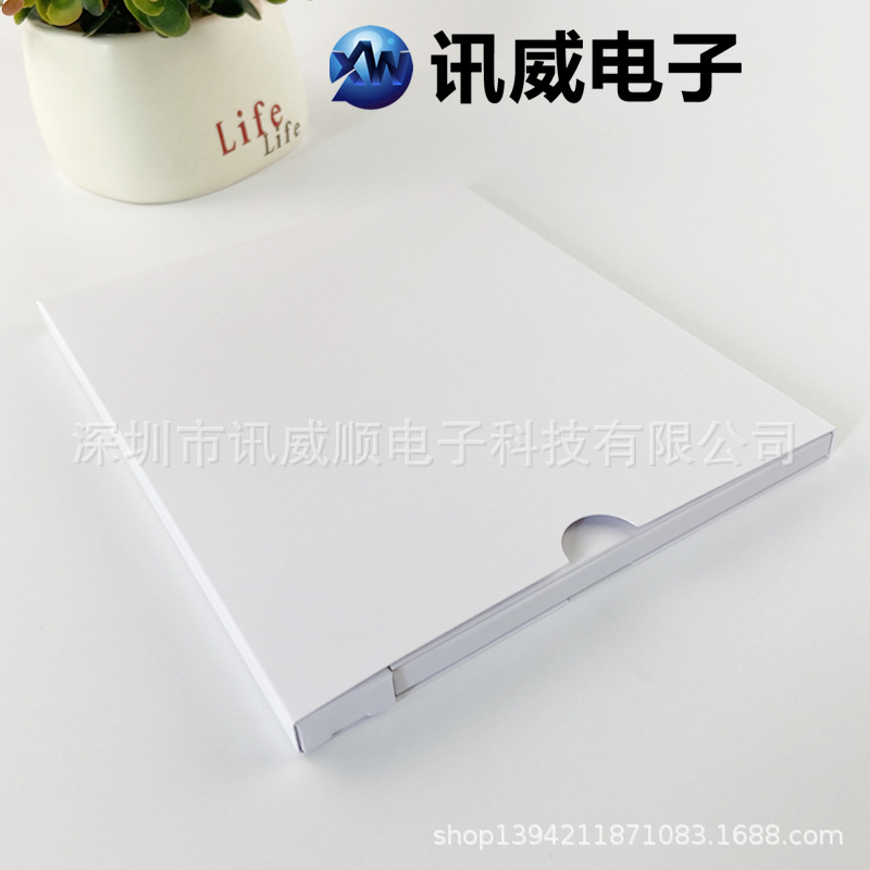 Pure White Cover 7inch Hd Decoding Video Greeting Card Multimedia Mp4 Digital Invitation Lcd Advertising Brochure