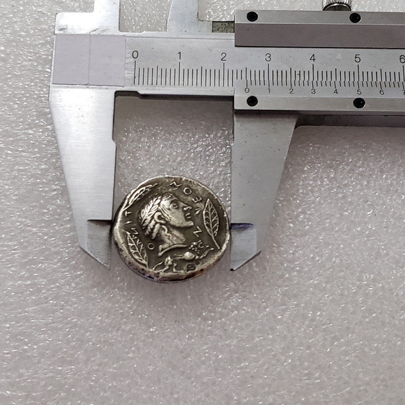Antique Handicrafts # 50 Greek Coins Copper Plated Silver Old Silver Dollar Silver Round Wholesale (3407)