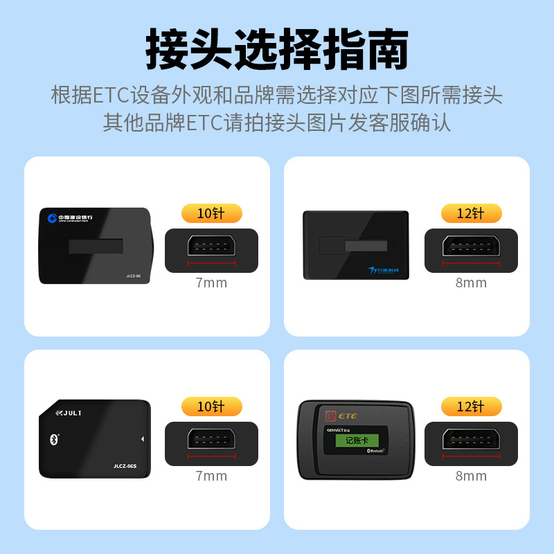 ETC charger line car truck Su cartoon Zhejiang Yuetong card high-speed equipment data power cord