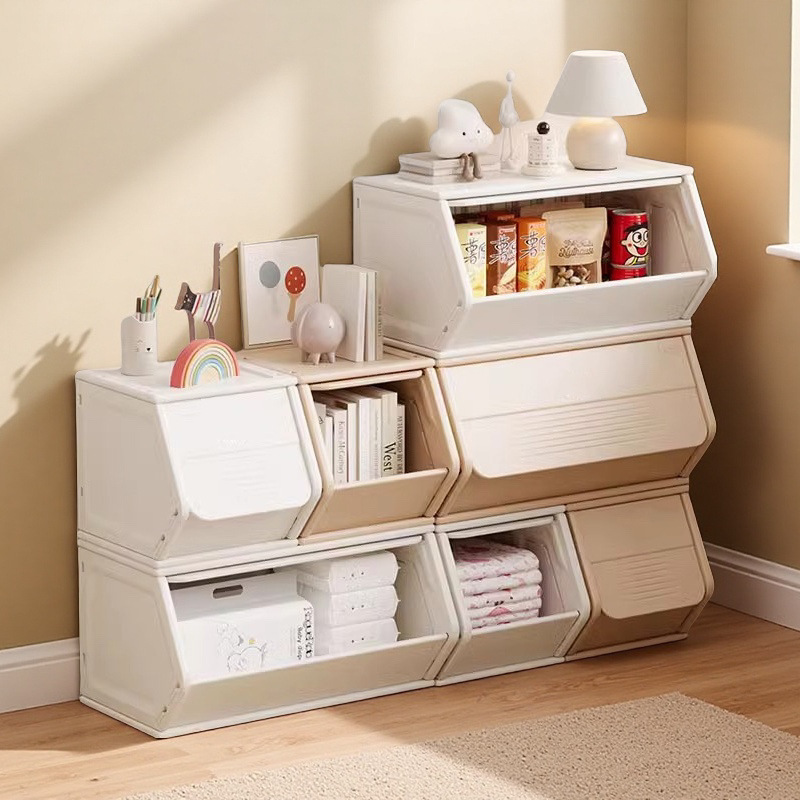 Children's Toy Storage Locker, Books, Mother and Baby Supplies Storage Rack, Plastic Finishing Multi-Functional Bedroom Storage Locker