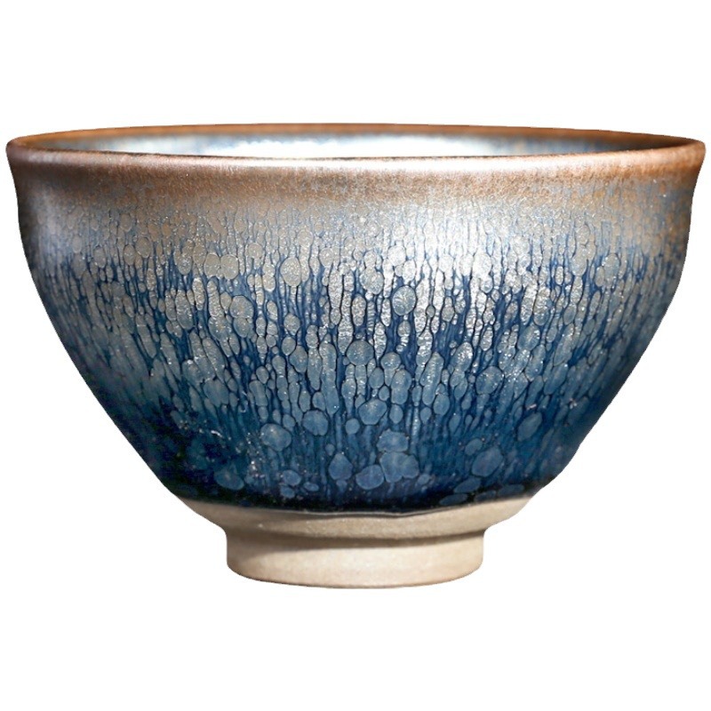 Jianyang Jianzhan Master Cup Tea Cup Hundred Flowers Lamp Kirin Lamp Large Female Lamp Single Ceramic Tea Set Lamp Source