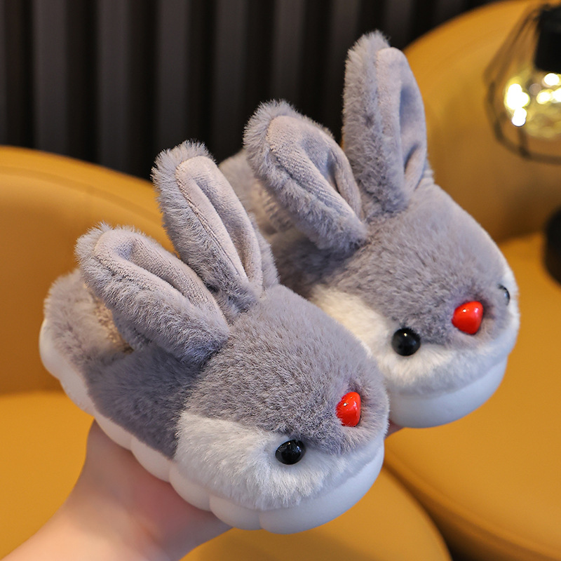 Children's cotton slippers winter Girls' Indoor non-slip boys' and girls' home warm children's home slippers