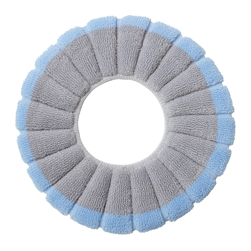 Toilet Cushion O-Knitted Toilet Washer Thickened Washable Toilet Cover Toilet Cover Household Cartoon Toilet Ring