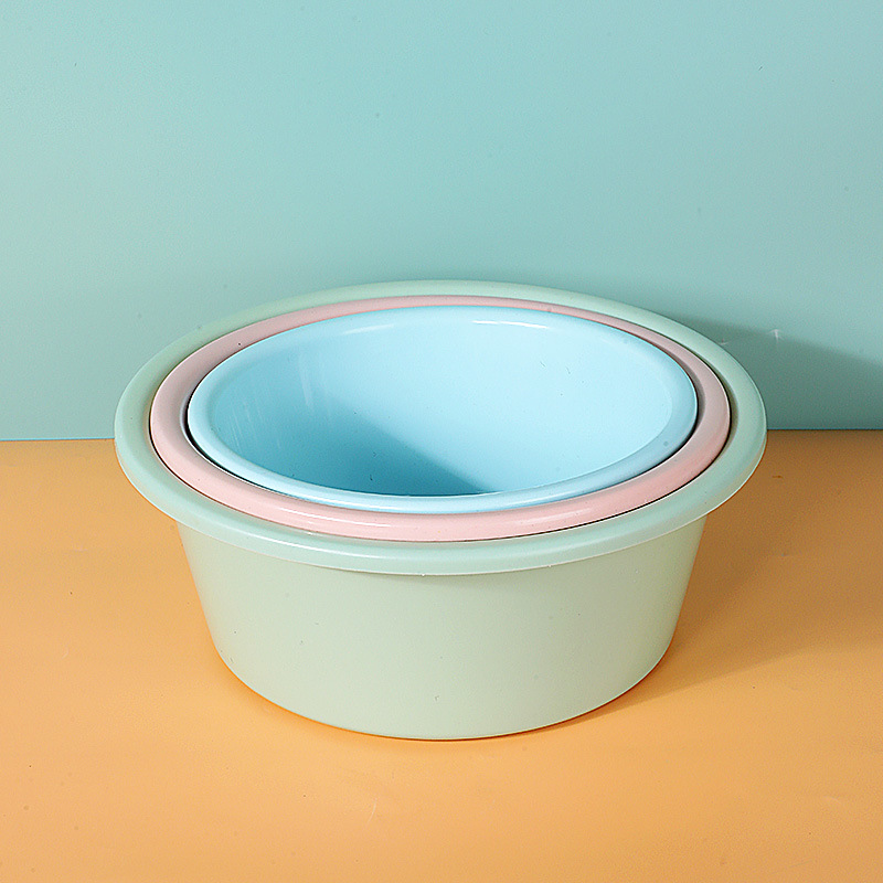 round household washbasin can be printed LOGO thickened to increase the depth of the washbasin wash vegetables wash face plastic basin 