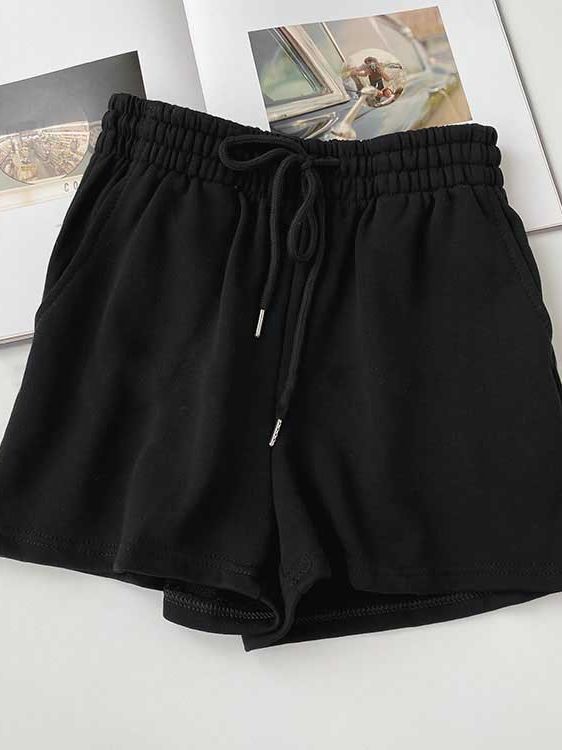 Fat mm large size shorts female summer New loose harbor wind leisure sports a word home wide leg hot pants foreign trade ins