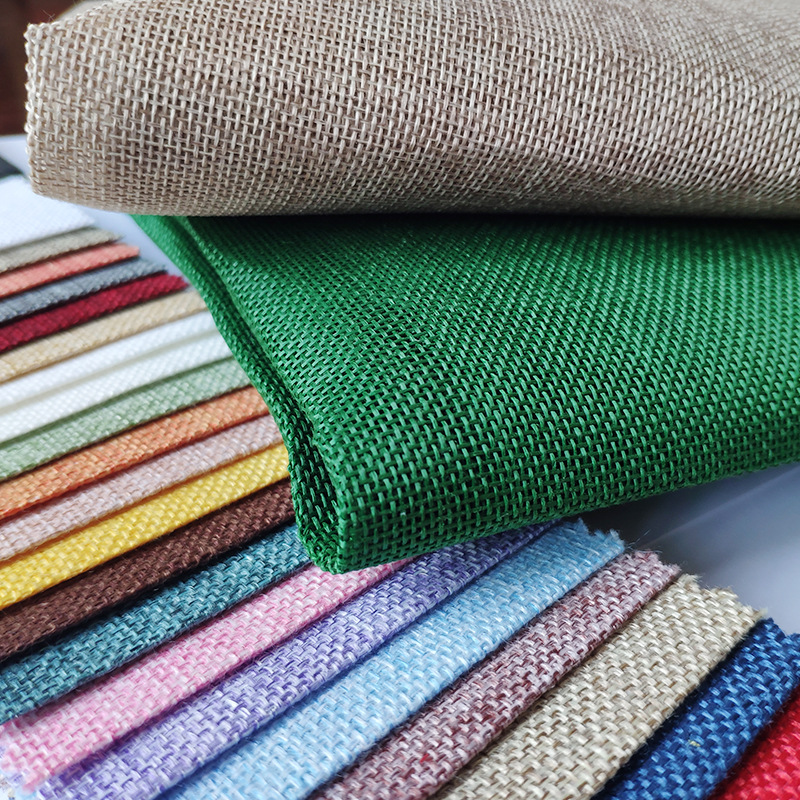 Spot 800D Imitation Linen Cotton Linen Pillow Cloth Sofa Cushion Cloth Storage Box Bag Cloth Linen Home Textiles