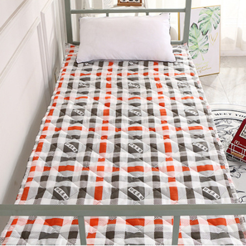 Student mattress feather cotton single dormitory mattress Diamond velvet fabric thickened school mattress household double mattress