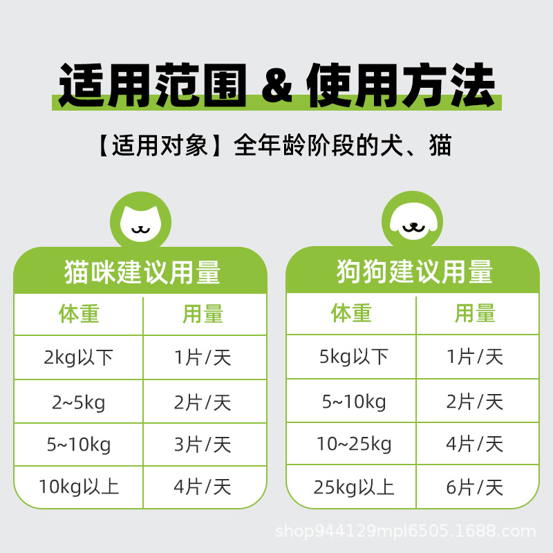 Yuedi Multivitamin Dog and Pet Multivitamin Nutritional Supplement for Cats