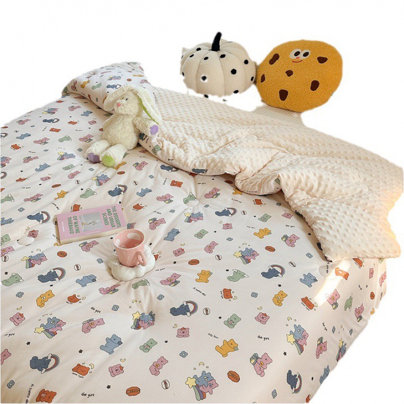 Class A knitted cotton beanie quilt spring and autumn quilt winter quilt soybean quilt core baby baby adult single double quilt