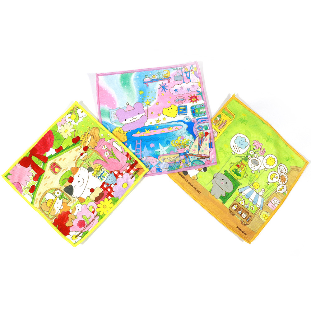 Customized game animation square gift peripheral handkerchief microfiber printed towel advertising handkerchief