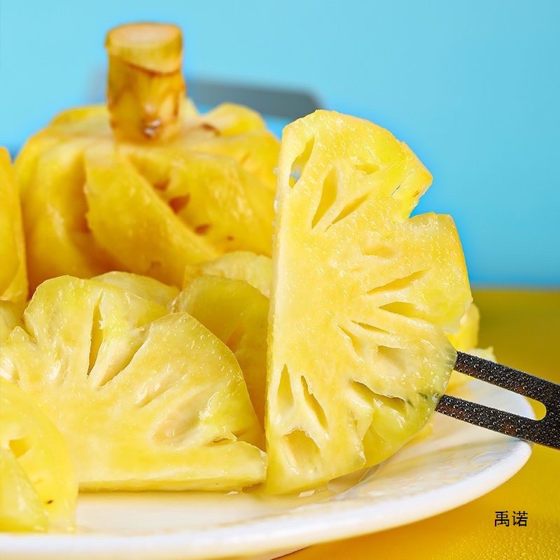 Thai Pineapple Fresh Peeled and Peeled Pineapple 1.0kg Perfume Pineapple Eyeless Golden Pineapple Fresh Pineapple