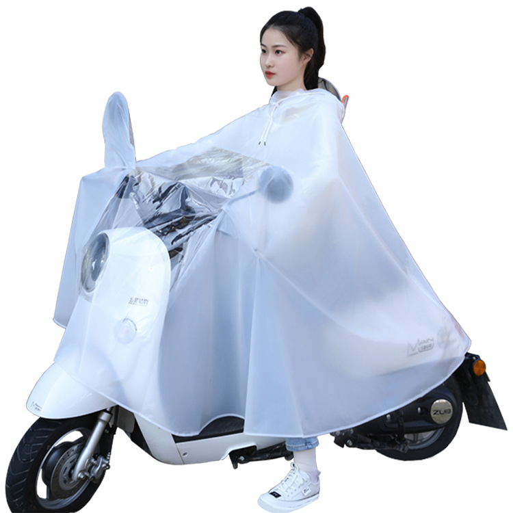 Electric car raincoat single double motorcycle poncho men and women adult thickened raincoat battery car factory rain gear wholesale