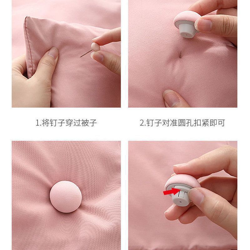Quilt Fixer Non-slip Needle-free Quilt Buckle Quilt Cover Anti-running Artifact Quilt Cover Invisible Clip Bed Sheet Snap