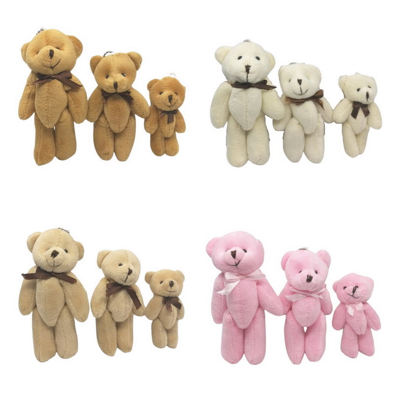 Mobile phone pendant wedding gift accessories joint bear tie bear Teddy Bear Plush Toy candy bag bouquet bear