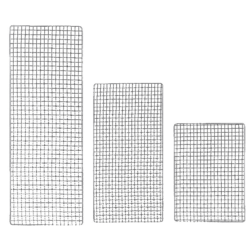 Square Disposable Electroplated Barbecue Mesh Outdoor BBQ Wave Mesh Barbecue Mesh Grill Mesh Picnic Tools