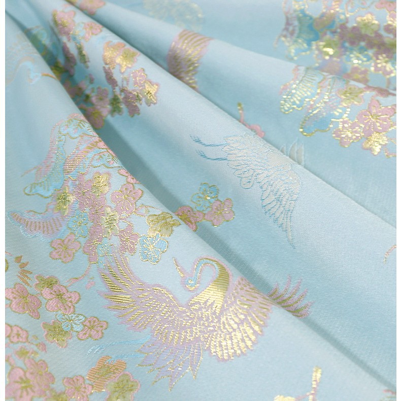 Жаккардовая ткань с цветочным узором для национального стиля, оптовая продажа одежды на весну, лето и осень