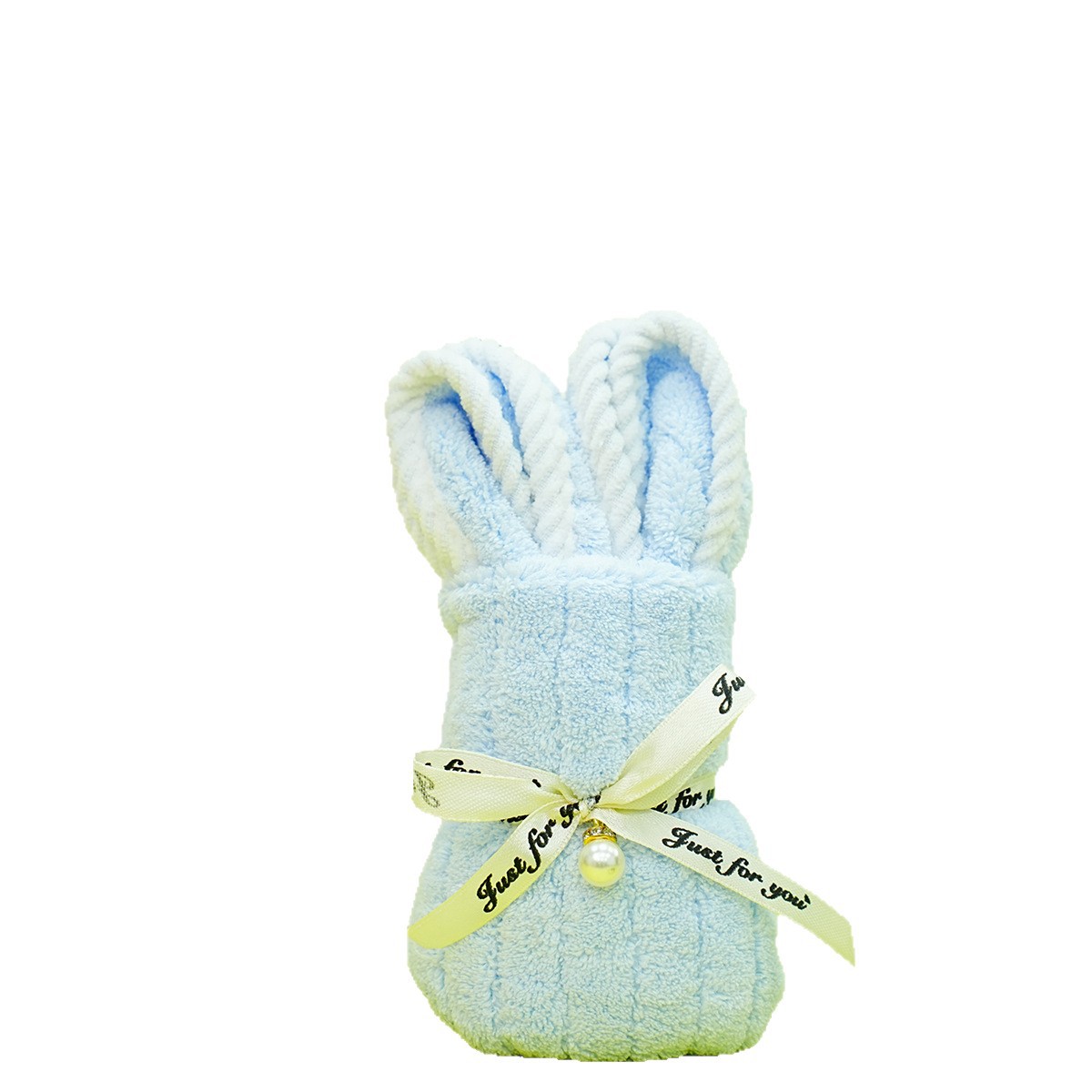 Coral Velvet Towel, Striped Bear Towel, Kidsren's Birthday Full Moon Souvenir Small Towel, Absorbent Towel, Lint-Free