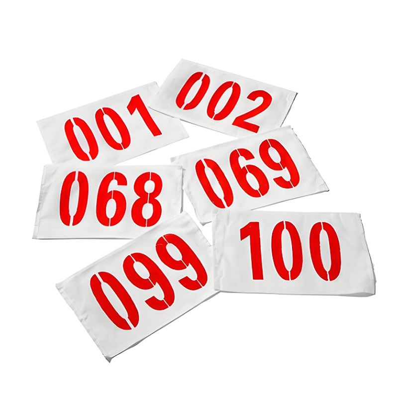 Number Tags for Track and Field Marathon Races, Sports Meet Number Tags with Edges, Can Be Made Specifically for Marathons