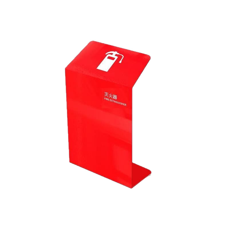 L-Shaped Fire Extinguisher Bracket Box Stainless Steel Fire Extinguisher Box 2 Pieces Packed for Shopping Malls, Hotels and Shops Painted Floor-Standing