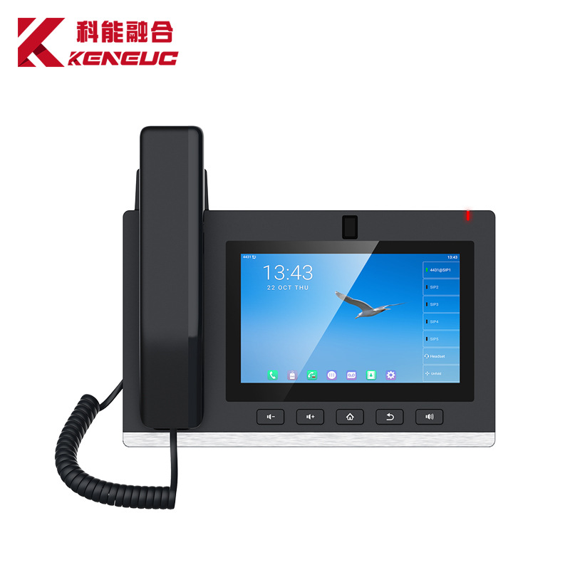 F600S Visual Ip Video Phone Sip Network Android Visual Phone Gigabit Dual Network Port Poe Power Supply