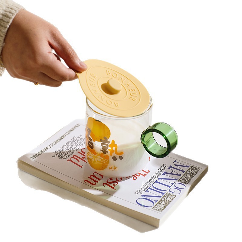Cross-Border Popular Simple Food-Grade Silicone Cup Lid Dust-Proof and Leak-Proof Multi-Functional Cup Lid Mug Ceramic Cup Lid