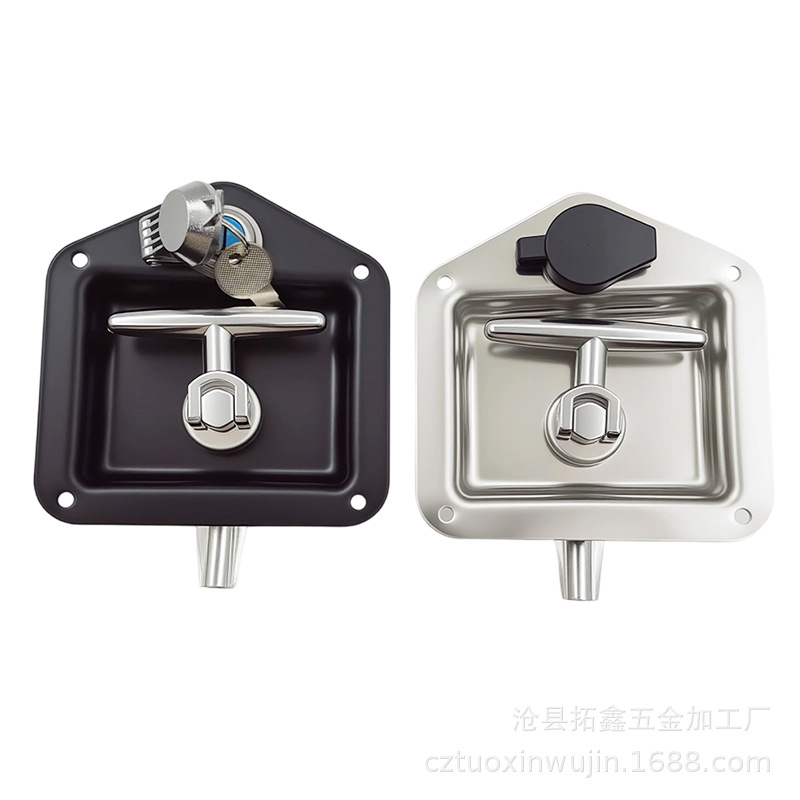 Ms858 Stainless Steel Tool Box Lock Engineering Vehicle Box Trailer Door Lock Box Lock T-Type Rv Door Lock Cross-Border