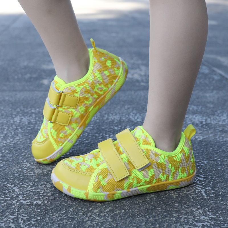 New cross-border children's non-slip leisure wide palm shoes wide head barefoot rope skipping dance walking shoes boys and girls wide last shoes