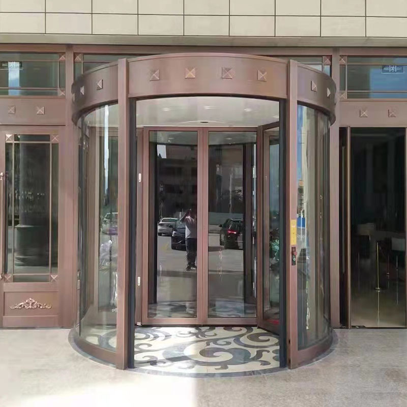 Intelligent automatic revolving door Shopping Mall hotel office building two-wing three-wing revolving door column-shaped electric revolving door