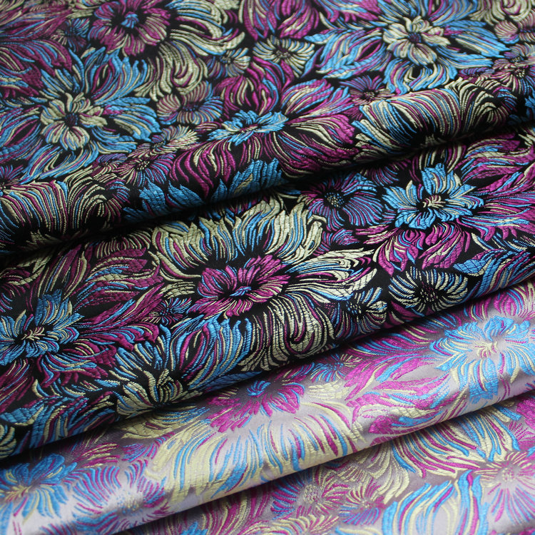 Chinese Style Cheongsam Cotton-Padded Jacket Children's Clothing Baby Clothes Han Dynasty Mongolian Robe Silks and Satins Fabric Jacquard Brocade Silk Fabric