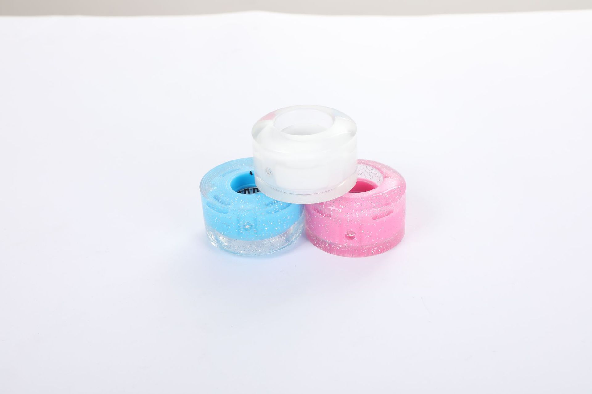 5432/5832 double row skate wheels traditional skate Pu wheel roller skate accessories flash transparent wheel