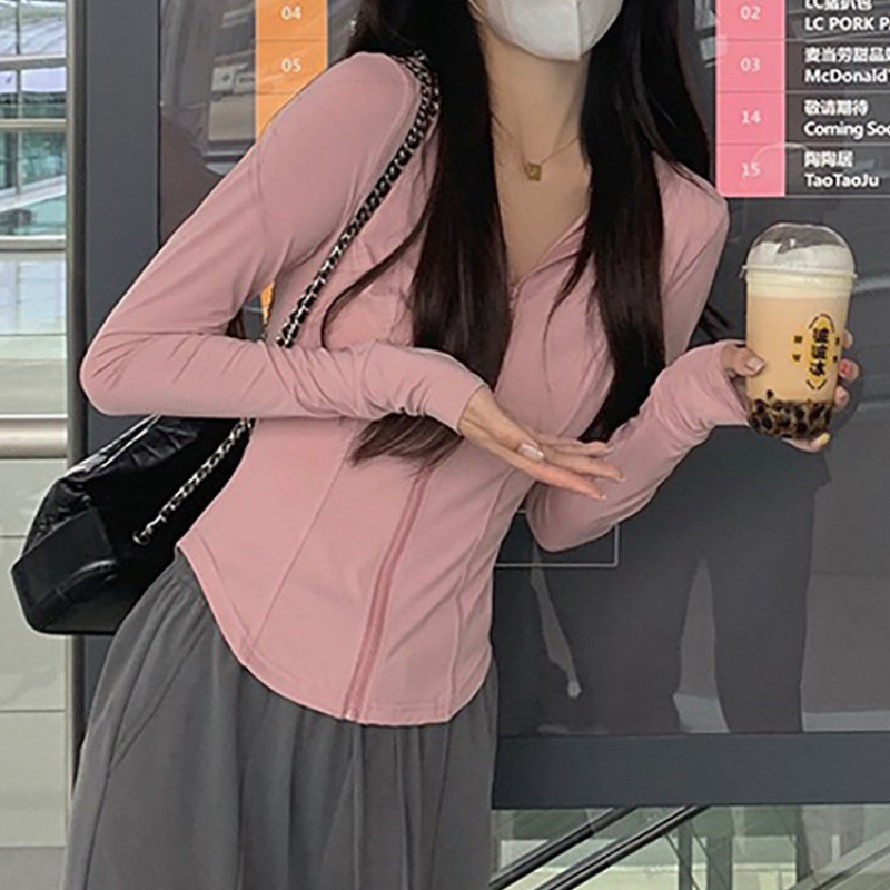 Sun Protection Clothing for Women Summer Ice Silk Breathable Tight Sun Protection Shirt Top Jacket Women's Anti-Uv Hooded Slim Sun Protection Clothing