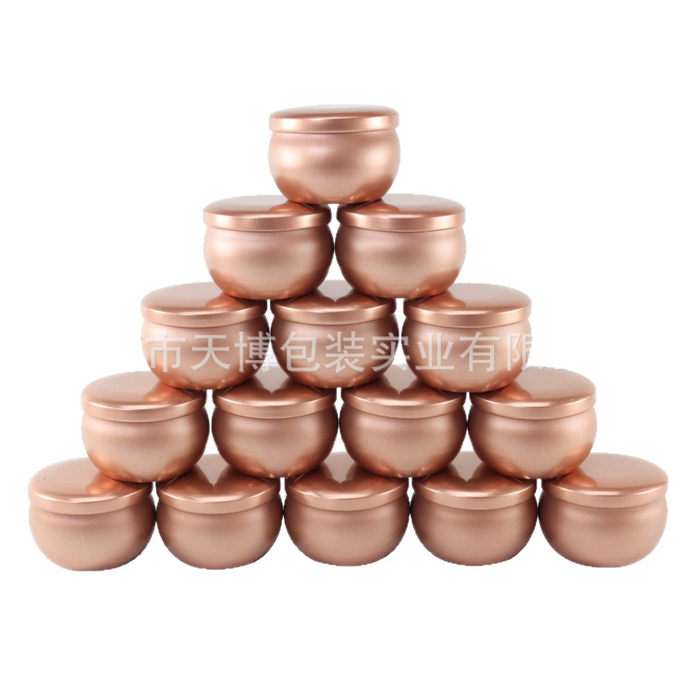 Small batch of iron cans cross-border e-commerce drum-shaped metal packaging tinplate gift candy aromatherapy candle set iron box
