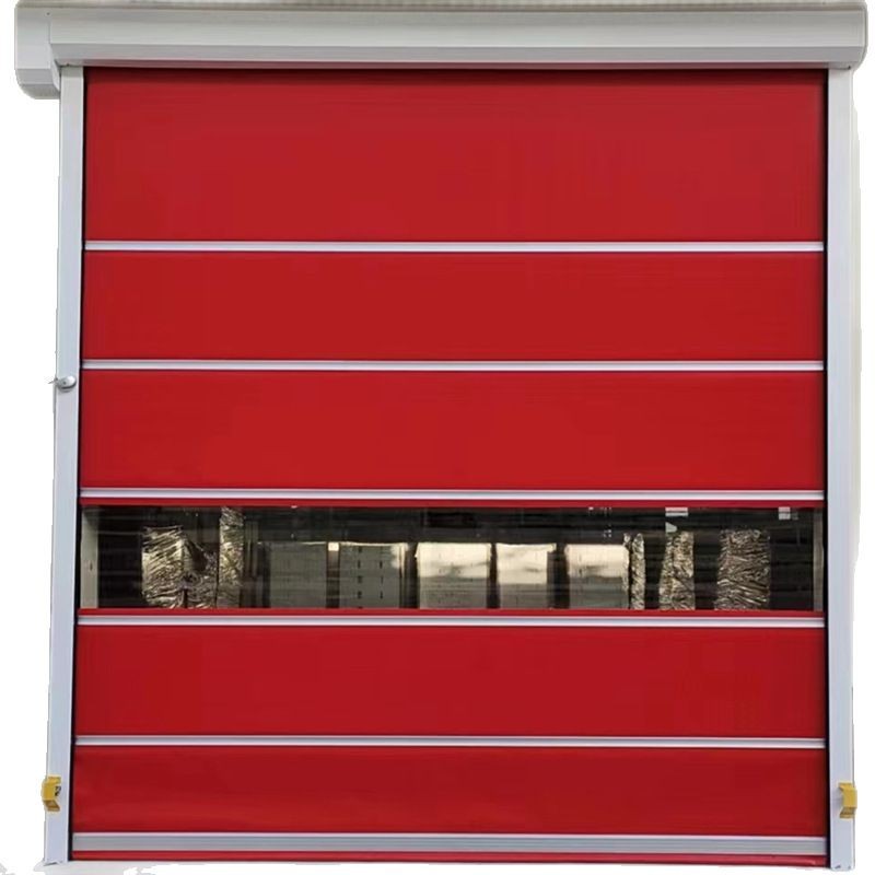 Automatic Sensor Transparent Rolling Shutter Door Supply Industrial Fast Door Dustproof Soft Curtain Door Magnetic Sensor Rolling Shutter Door