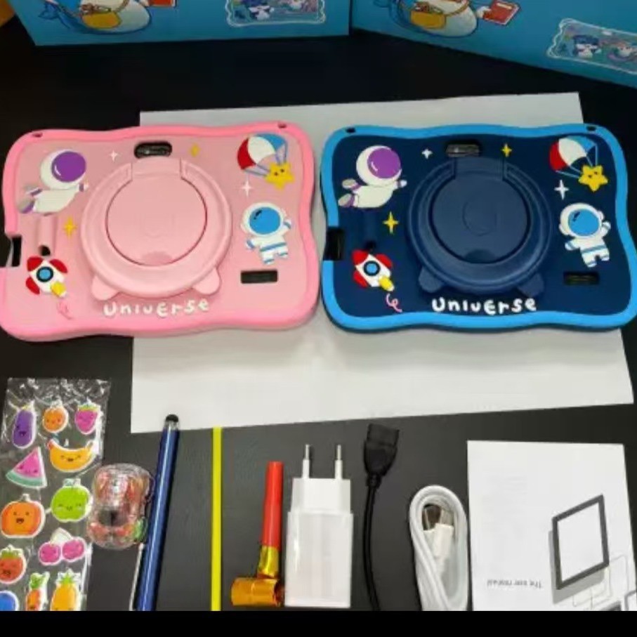 New 7-inch Cartoon Children's Tablet IPS Screen with IWAWA Parental Control Drop Protection Handwriting Smart