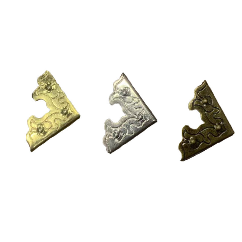 Wrapping Corner Protector Corner Iron Wooden Box Corner Antique Wooden Box Furniture Three-sided Edge Corner Decorative Wooden Box