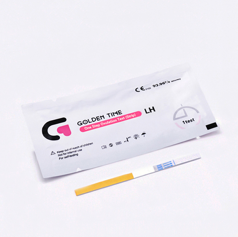 Factory Direct Sales Golden Time High-Precision Early Pregnancy and Ovulation Test Strips Lh Strips 7/Box