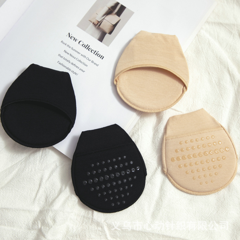 Летние новые хлопковые носки с половинным ладонью, неглубокие, нескользящие, противоболевые, невидимые, для женщин, носки для лодок, тонкие, для высоких каблуков, с карманом для подушечек