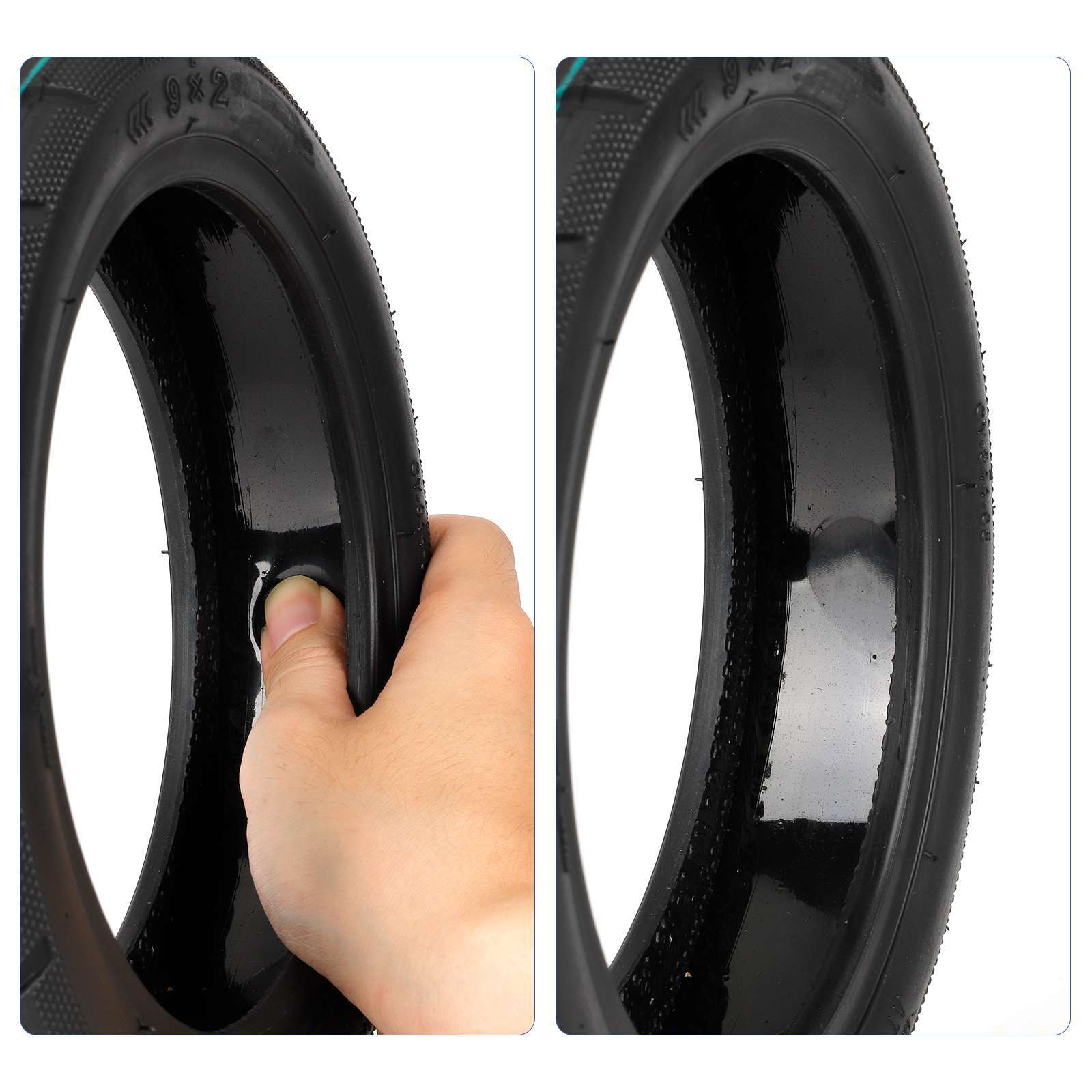 Yuanxing Self-Repairing 9*2 Vacuum Tire No. 9 E22 E25 E45 Electric Scooter Explosion-Proof and Anti-Skid Tire