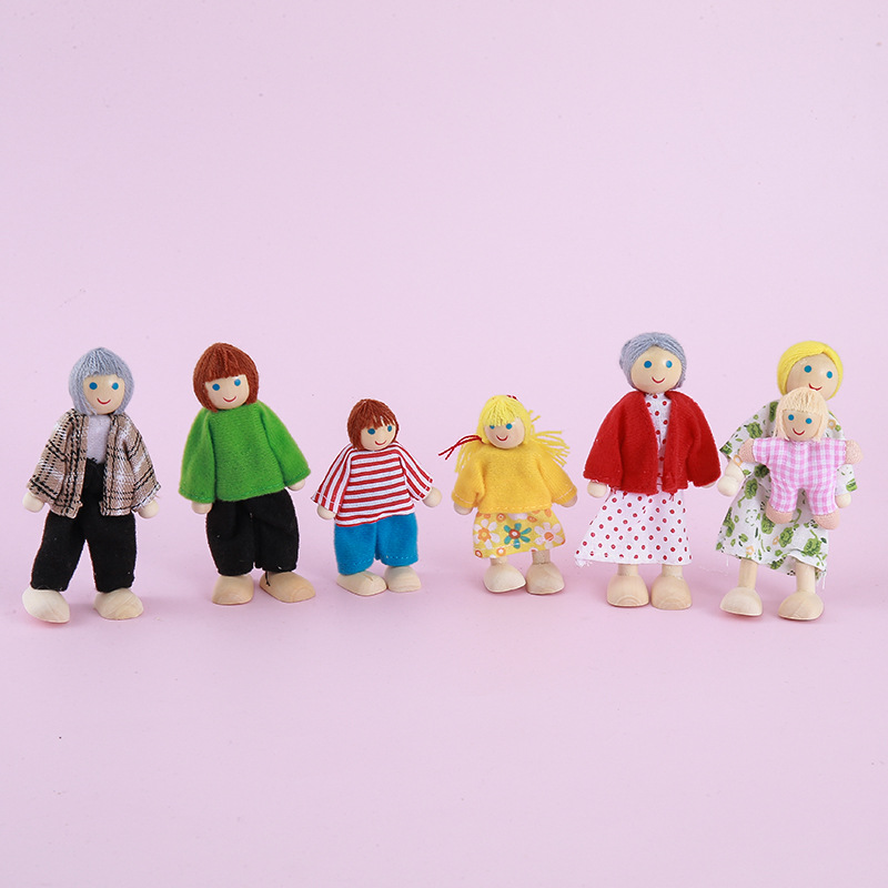 Японские и корейские деревянные куклы, черные, 7-суставные куклы