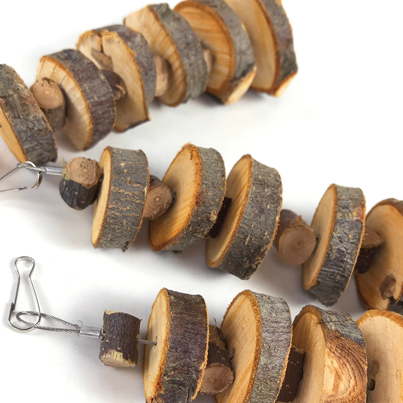 Pet apple wood molar string rabbit toy rabbit guinea pig Totoro hamster molar supplies apple wood bite string