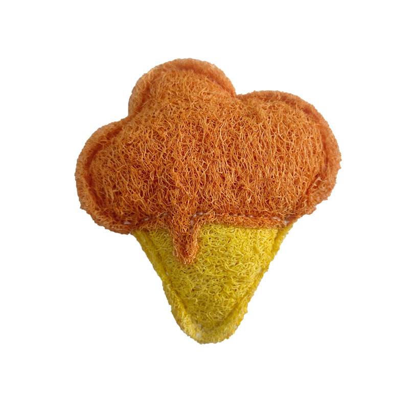 New Natural Loofah Pet Chewing and Teeth Cleaning Toy Package Ice Cream Biscuits Donuts